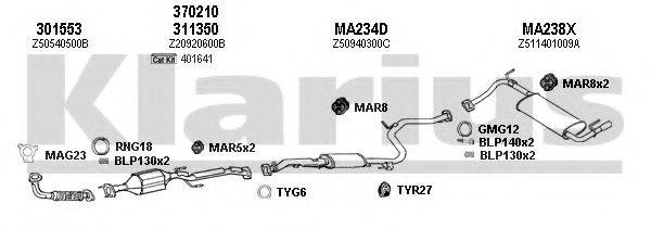 KLARIUS 570148U Система випуску ОГ