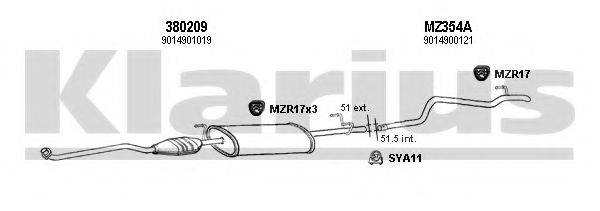 KLARIUS 600402U Система випуску ОГ