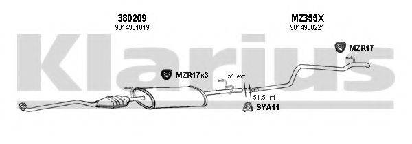 KLARIUS 600403U Система випуску ОГ