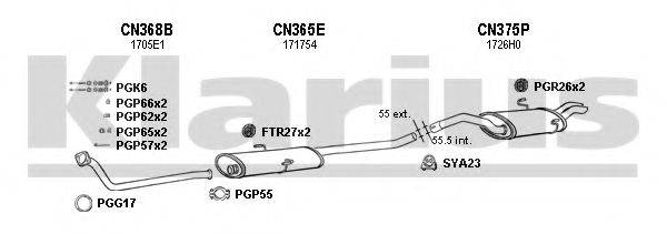 KLARIUS 630363U Система випуску ОГ