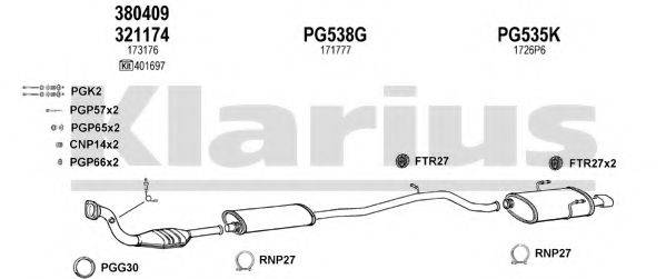 KLARIUS 630507U Система випуску ОГ