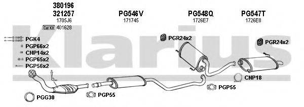 KLARIUS 630534U Система випуску ОГ