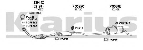 KLARIUS 630576U Система випуску ОГ