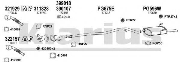 KLARIUS 630755U Система випуску ОГ