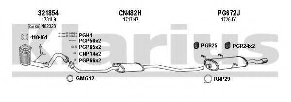KLARIUS 630766U Система випуску ОГ