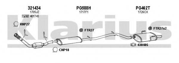 KLARIUS 630781U Система випуску ОГ