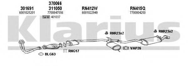 KLARIUS 720317U Система випуску ОГ