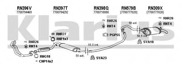 KLARIUS 720390U Система випуску ОГ