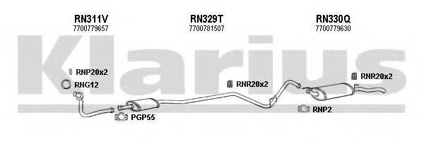 KLARIUS 720489U Система випуску ОГ