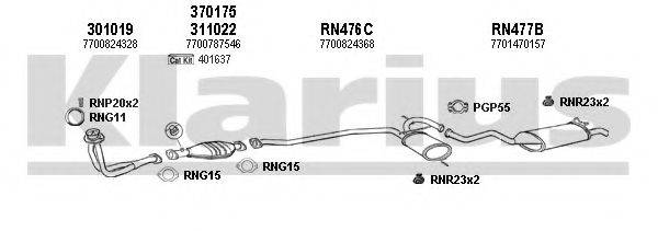 KLARIUS 720629U Система випуску ОГ