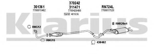 KLARIUS 720770U Система випуску ОГ