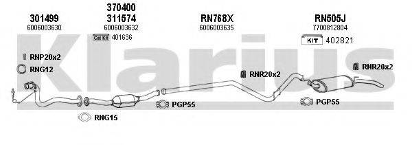 KLARIUS 720823U Система випуску ОГ