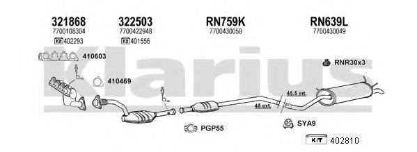 KLARIUS 720881U Система випуску ОГ