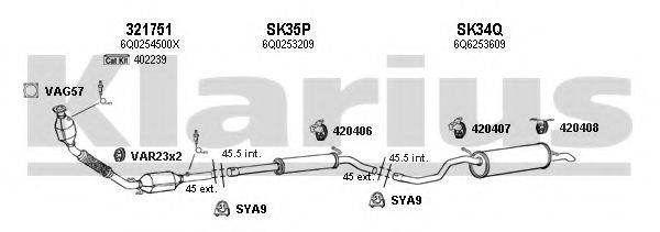 KLARIUS 780079U Система випуску ОГ