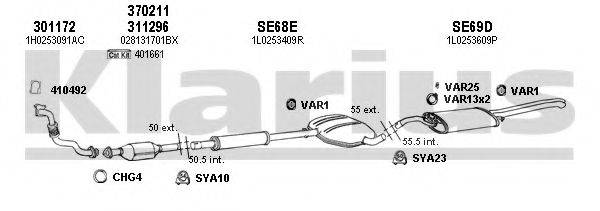 KLARIUS 790077U Система випуску ОГ