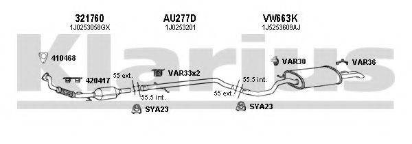KLARIUS 790327U Система випуску ОГ