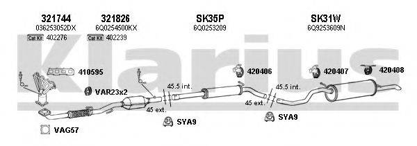 KLARIUS 790338U Система випуску ОГ