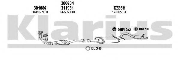 KLARIUS 820070U Система випуску ОГ