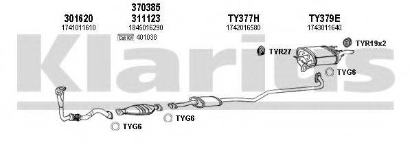 KLARIUS 900185U Система випуску ОГ
