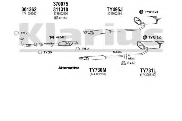 KLARIUS 900317U Система випуску ОГ