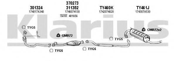 KLARIUS 900370U Система випуску ОГ