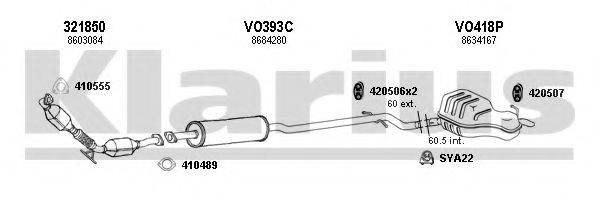 KLARIUS 960349U Система випуску ОГ