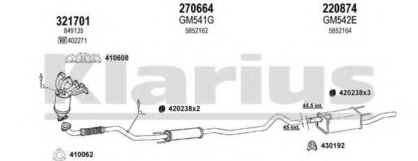 KLARIUS 391199E Система випуску ОГ