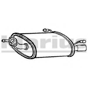 KLARIUS DN445D Глушник вихлопних газів кінцевий