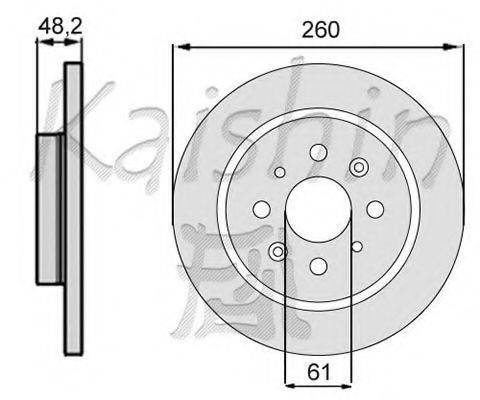 KAISHIN CBR393 гальмівний диск