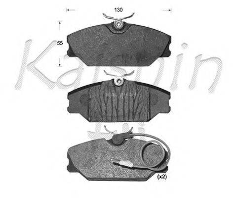 KAISHIN D10078 Комплект гальмівних колодок, дискове гальмо