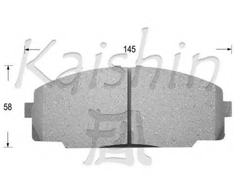 KAISHIN D2104 Комплект гальмівних колодок, дискове гальмо
