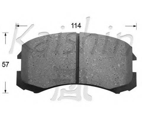 KAISHIN D6109 Комплект гальмівних колодок, дискове гальмо