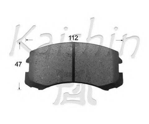 KAISHIN D6127 Комплект гальмівних колодок, дискове гальмо