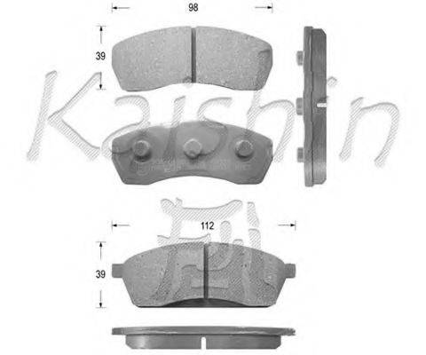 KAISHIN FK7031 Комплект гальмівних колодок, дискове гальмо