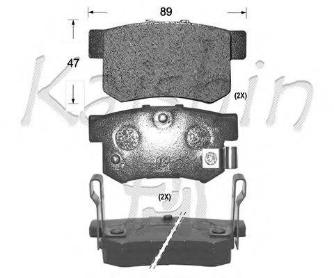 KAISHIN FK5056 Комплект гальмівних колодок, дискове гальмо