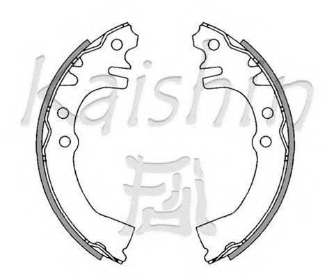 KAISHIN K0024 Комплект гальмівних колодок