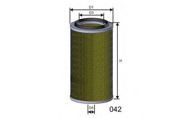 MISFAT RM922 Повітряний фільтр