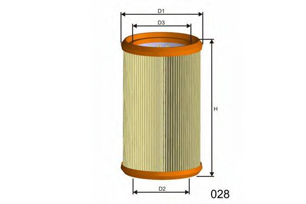 MISFAT R271 Повітряний фільтр