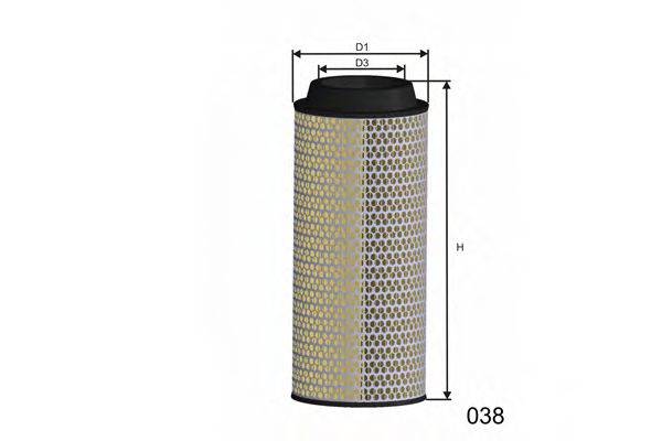 MISFAT R606 Повітряний фільтр