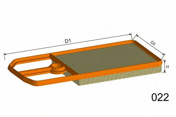 MISFAT PM804 Повітряний фільтр