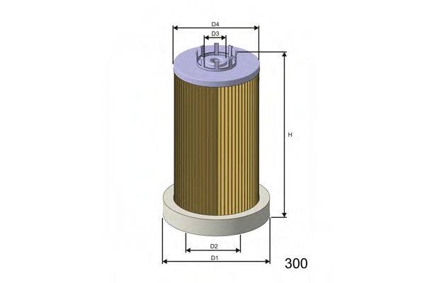 MISFAT F001 Паливний фільтр