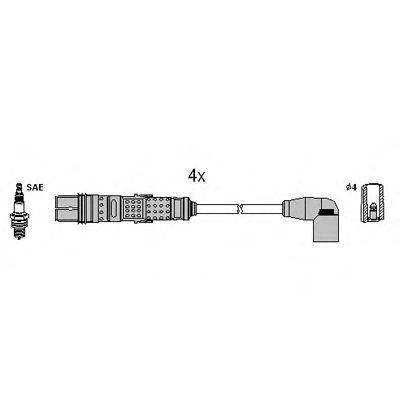 HITACHI 134961 Комплект дротів запалювання