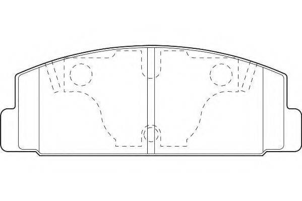 WAGNER WBP20328A Комплект гальмівних колодок, дискове гальмо