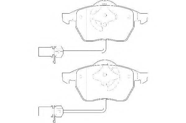 WAGNER WBP20676B Комплект гальмівних колодок, дискове гальмо