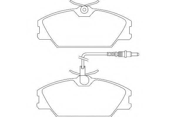 WAGNER WBP21388A Комплект гальмівних колодок, дискове гальмо