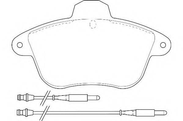 WAGNER WBP21504A Комплект гальмівних колодок, дискове гальмо