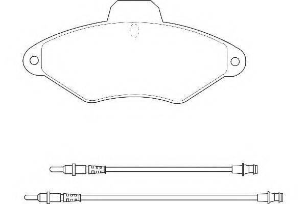 WAGNER WBP21631A Комплект гальмівних колодок, дискове гальмо