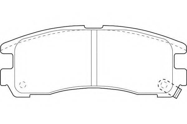 WAGNER WBP21706A Комплект гальмівних колодок, дискове гальмо