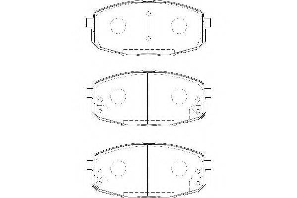 WAGNER WBP23966A Комплект гальмівних колодок, дискове гальмо