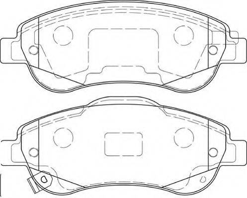 WAGNER WBP24638A Комплект гальмівних колодок, дискове гальмо